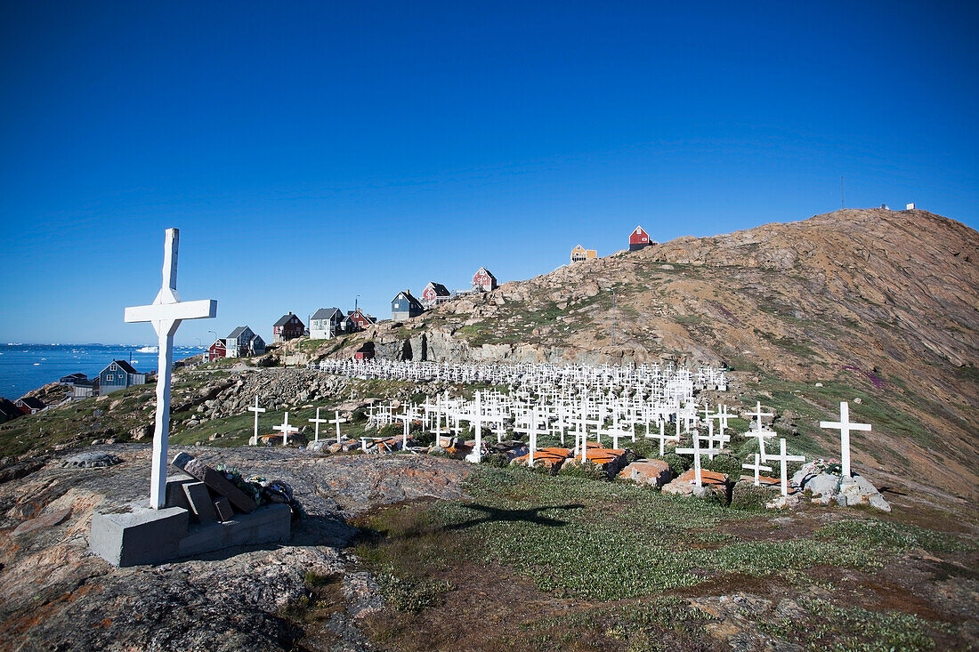 Dänemark,Grönland,Traditioneller Friedhof,Upernarvik