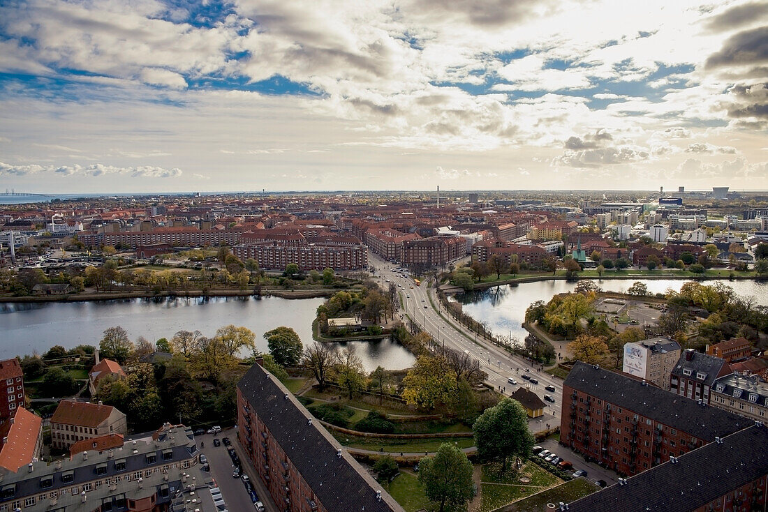 Denmark,Views from palladian dutch baroque style Our Saviour's Church,Copenhagen