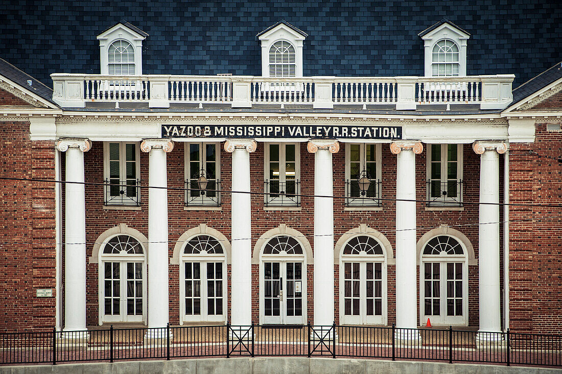 USA,Mississippi,Bahnhof der Yazoo und Mississippi Valley Railroad,Vicksburg