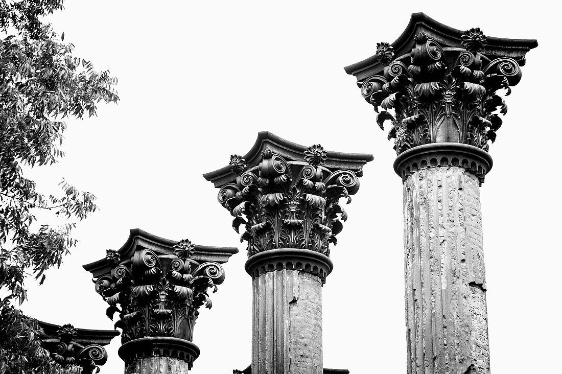 USA,Säulen in den Windsor Ruins,Mississippi