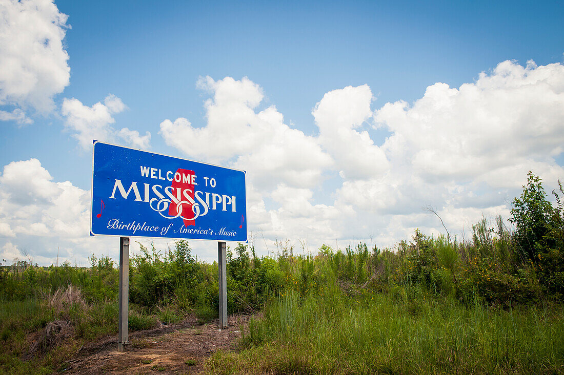USA,Mississippi Staatsgrenze,Mississippi