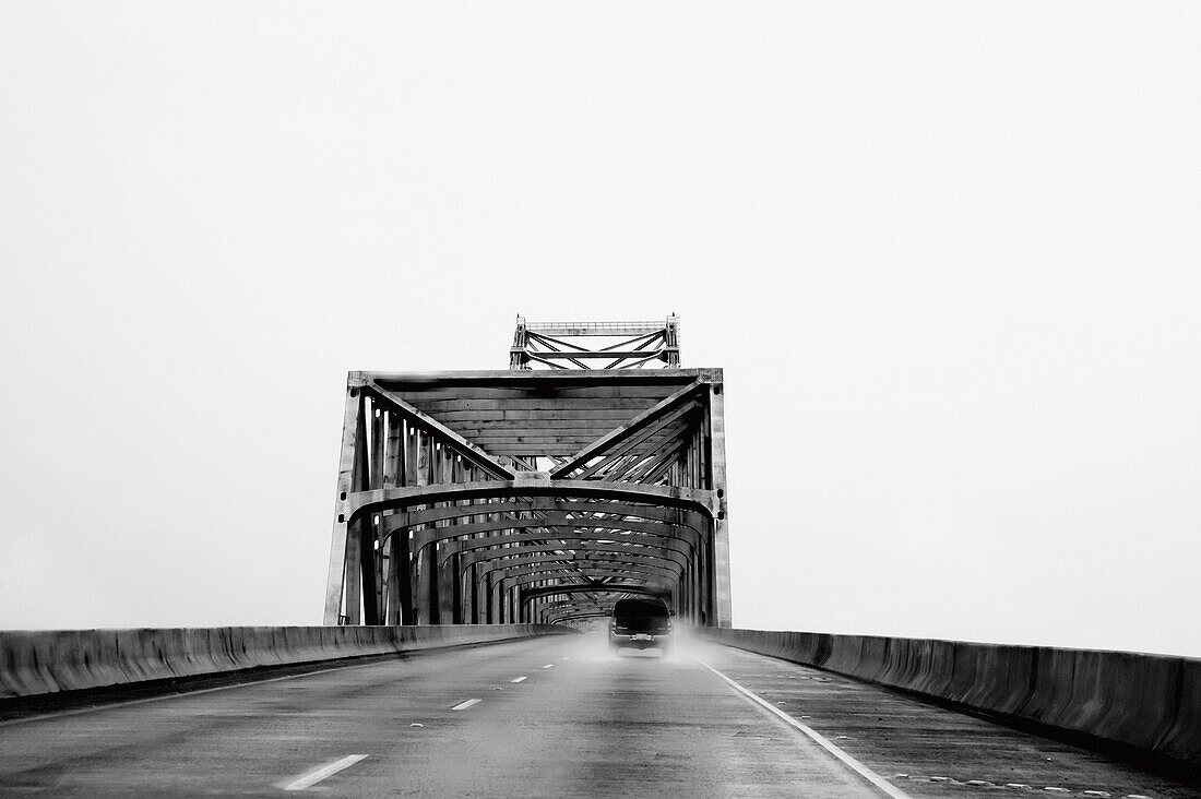 USA,Louisiana,Bridge over Mississippi river,Vacherie