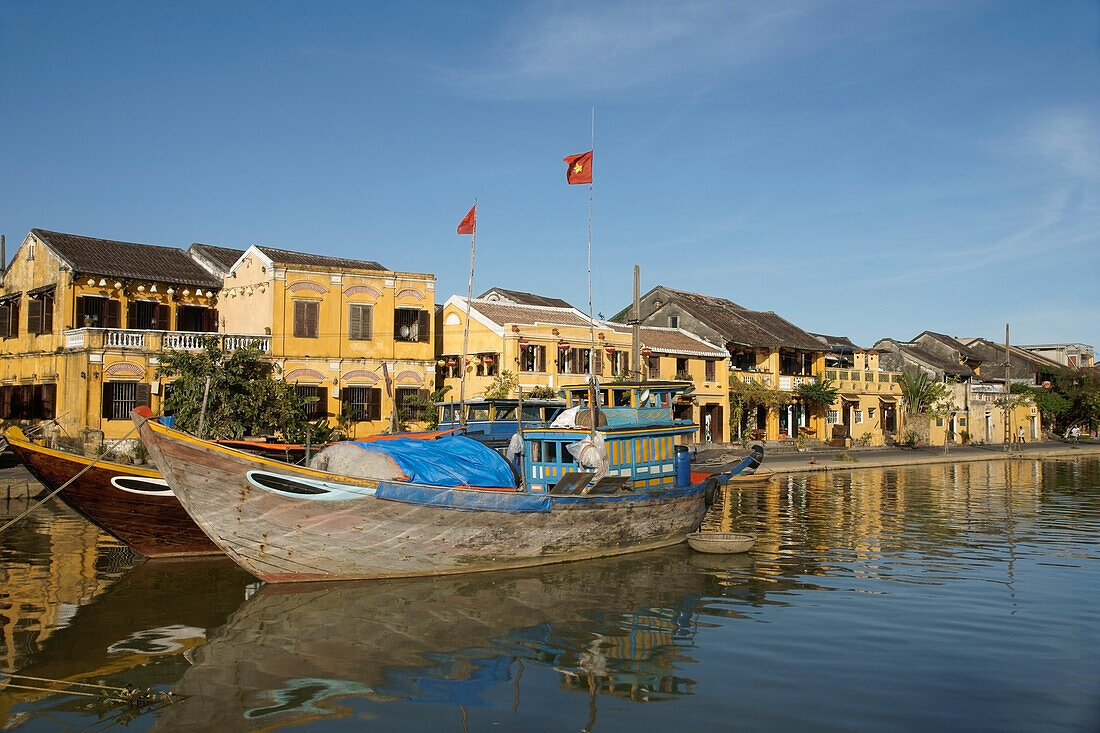 Wasserfront der historischen Stadt Hoi An, Vietnam