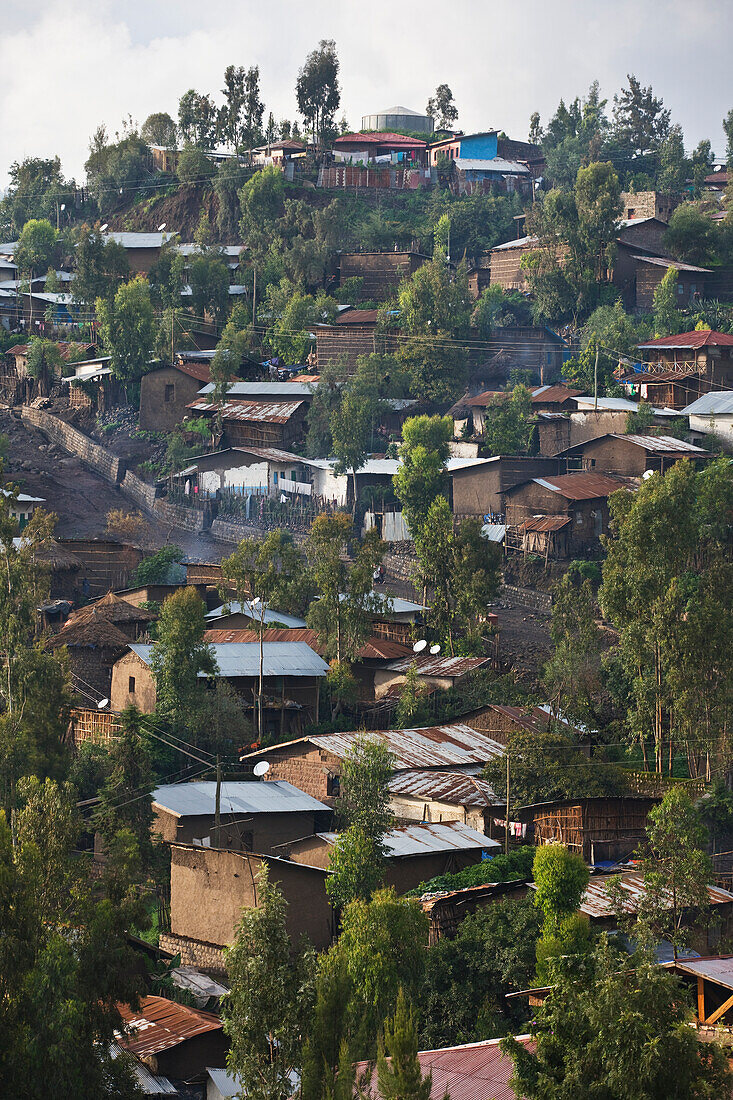 Northern Ethiopia,Aerial view of the village,Lalibela