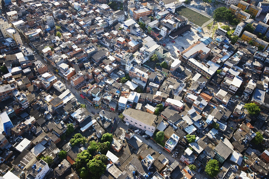 Brazil,Aerial view of city of god,Rio de Janeiro