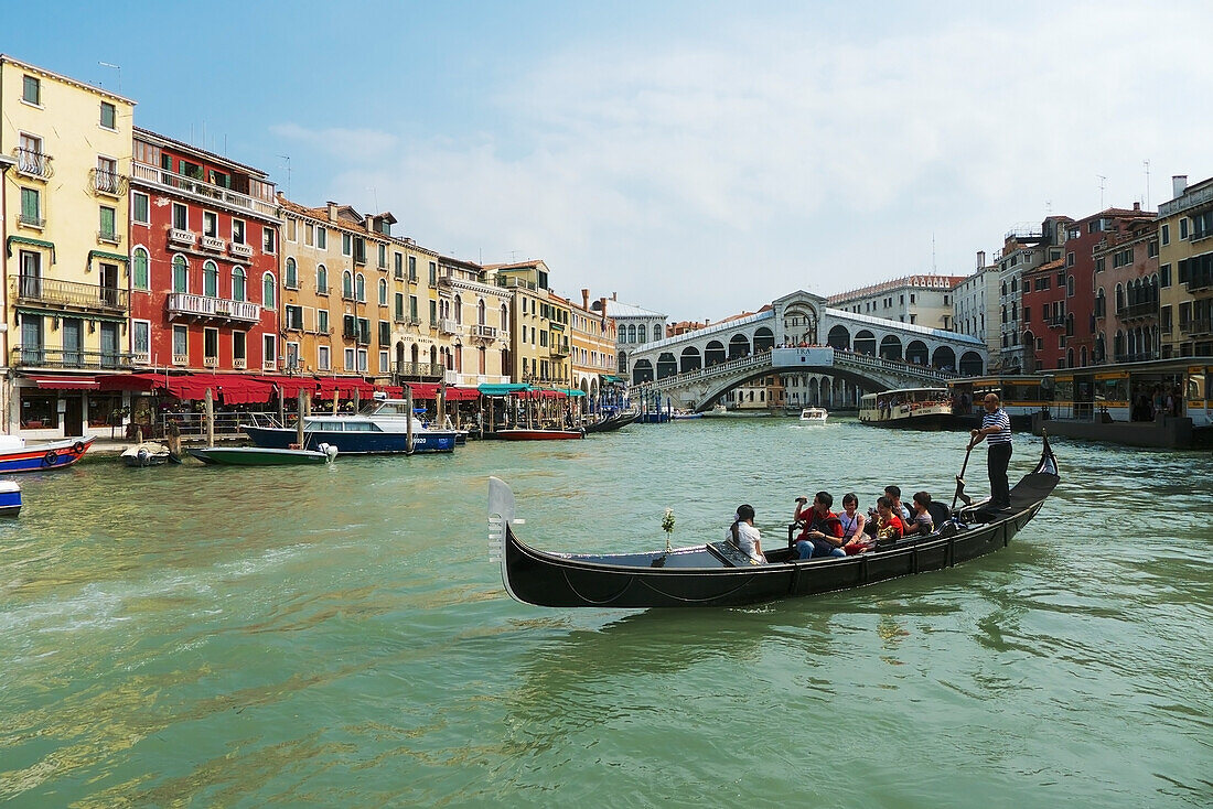 Gondola On Grand Canal,Venice,Italy