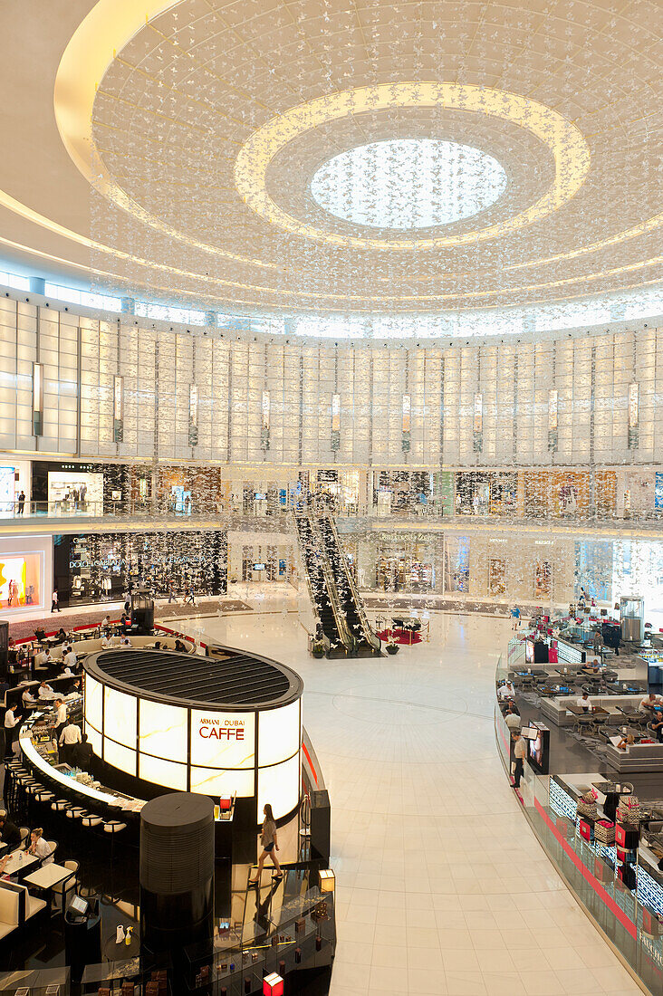 Thousands Of White Plastic Butterflies Hanging From The Ceiling,Fashion Island,Dubai Mall,Dubai,United Arab Emirates