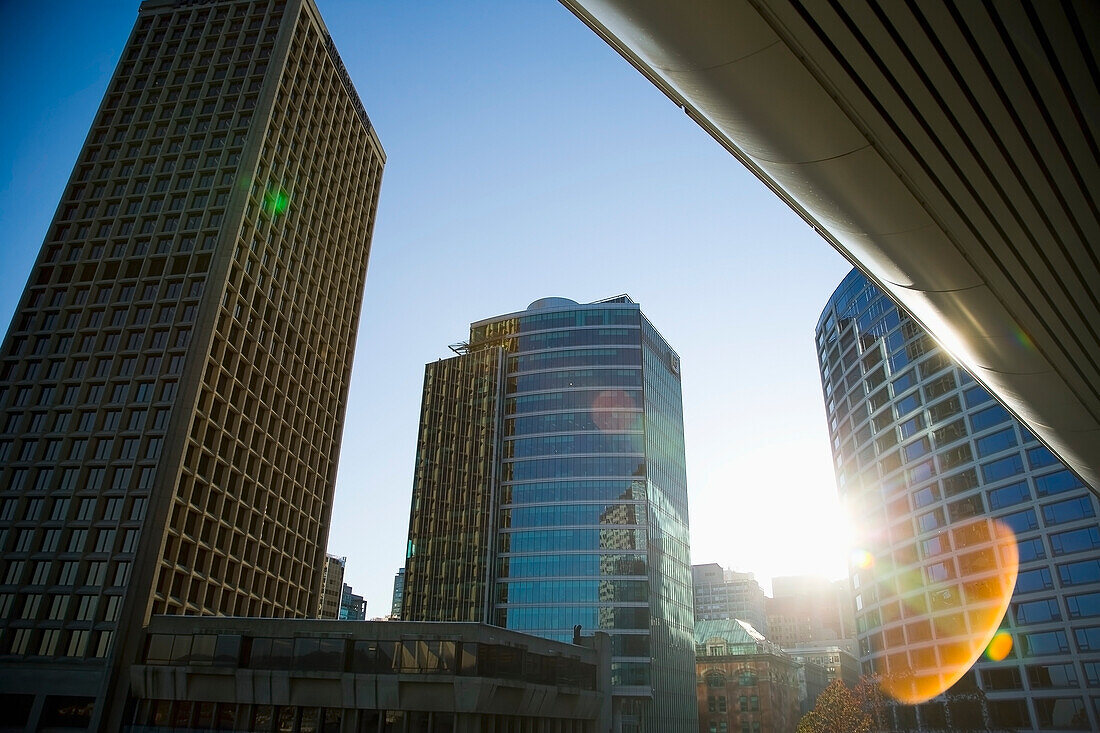 Skyscrapers During Sunset,Downtown,Vancouver,British Columbia,Canada