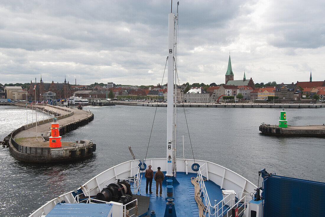 Ansicht des Stadthafens,Helsingor,Dänemark