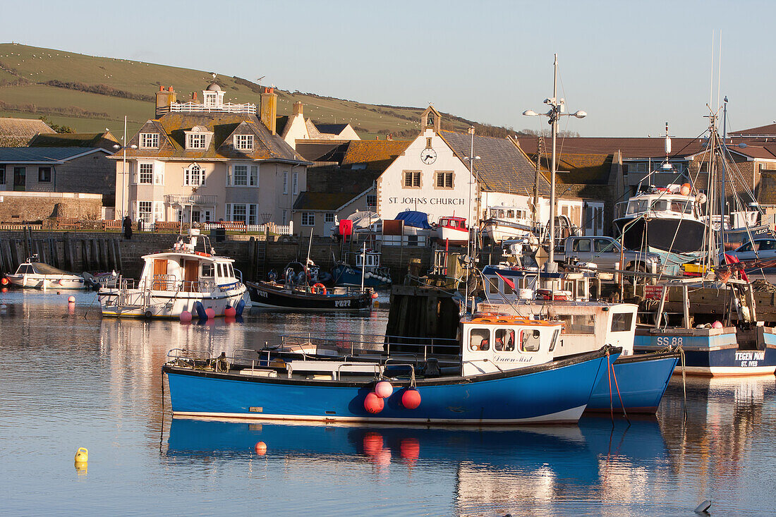 West Bay Hafen,Jurassic Coast,Dorset,England,Uk