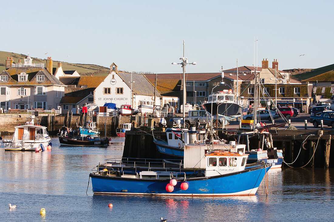 West Bay Harbor,Jurassic Coast,Dorset,England,Uk