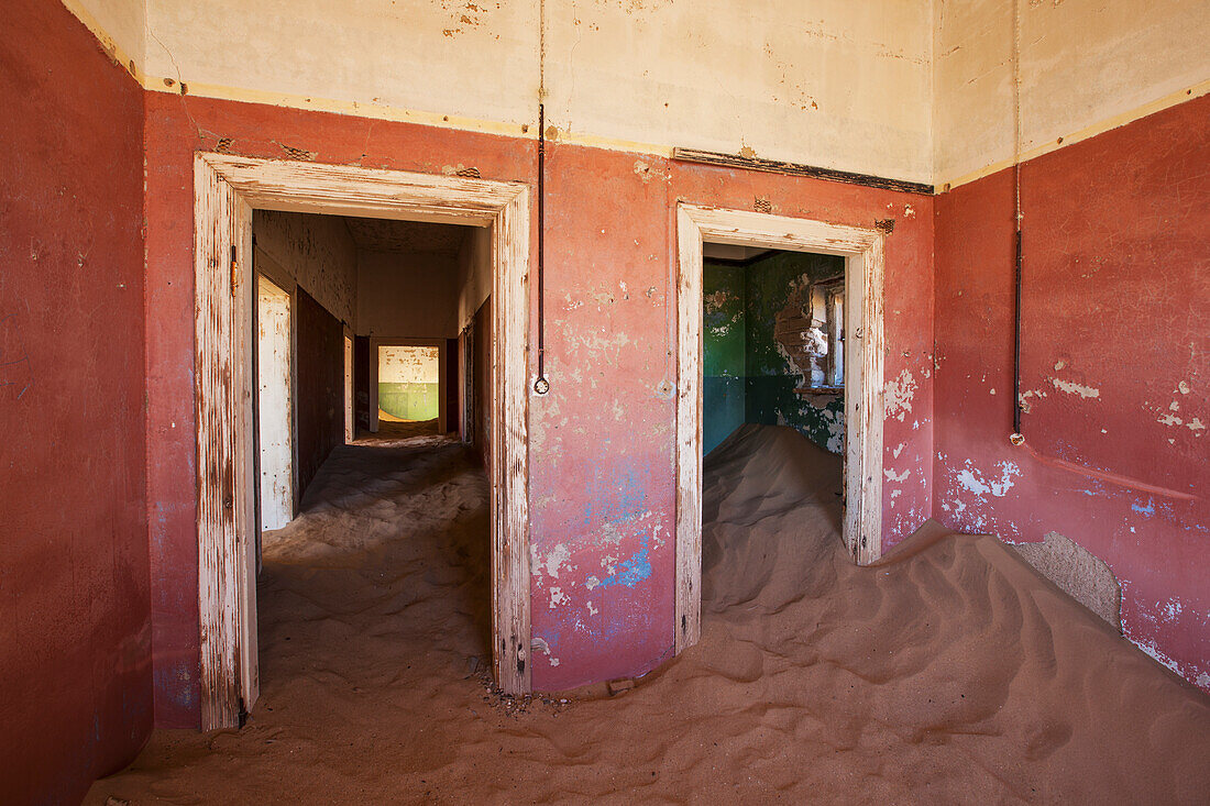 Sand In Red Room,Kolmanskop Ghost Town,Namibia