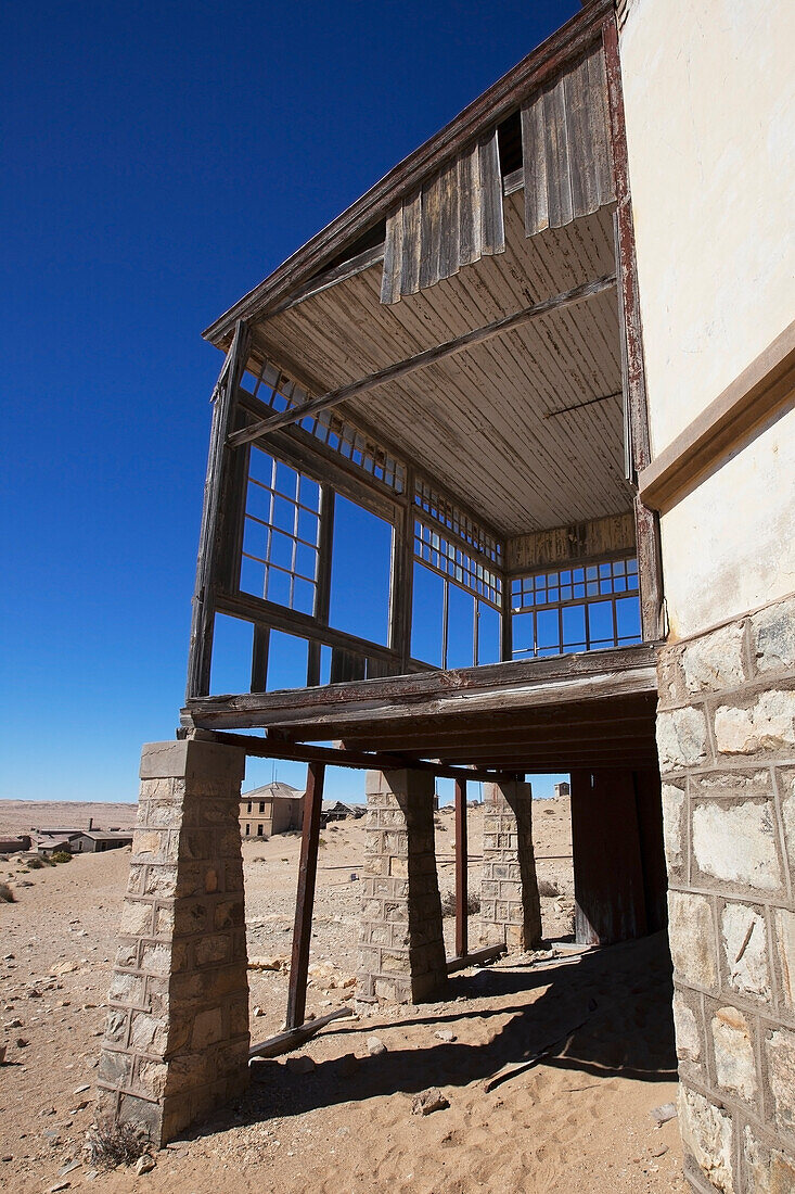 Terrace Of Abandoned House,Kolmanskop Ghost Town,Namibia