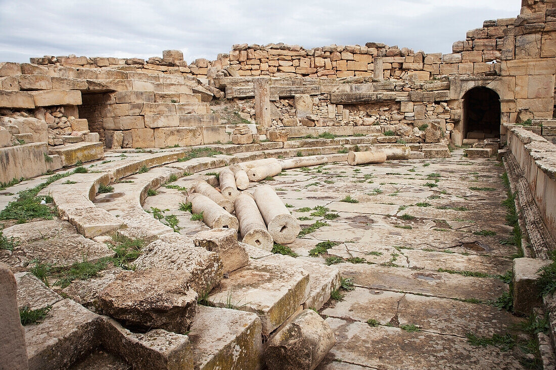 Das römische Theater, Madure Site, in der Nähe von Souq Ahras, Algerien