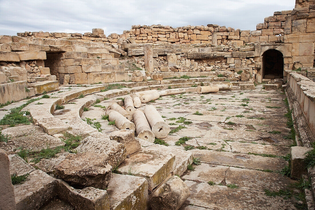 The Roman Theatre,Madure Site,Near Souq Ahras,Algeria