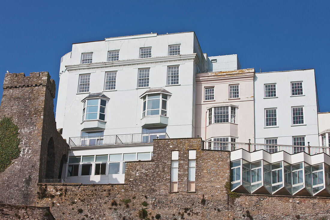 Townhouses,South Beach,Tenby,Pembrokeshire Coast Path,Wales,United Kingdom