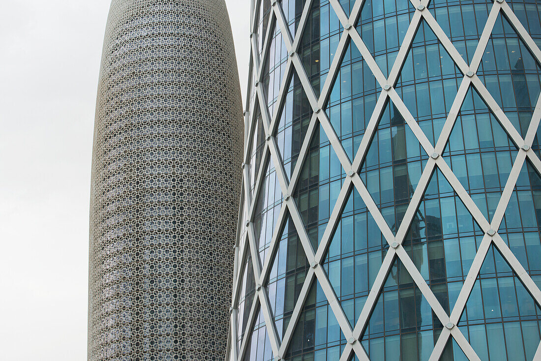 Fantastische Architektur im Stadtzentrum,Doha,Na,Katar