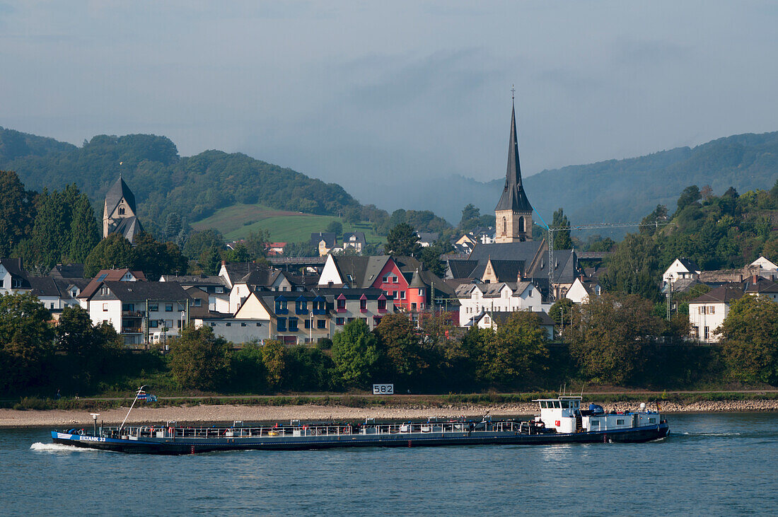 Fluss Rhein,Rhens,Rheinland-Pfalz,Deutschland