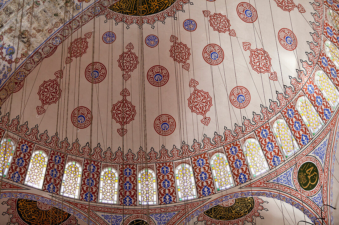 Das Innere der Blauen Moschee,Istanbul,Türkei