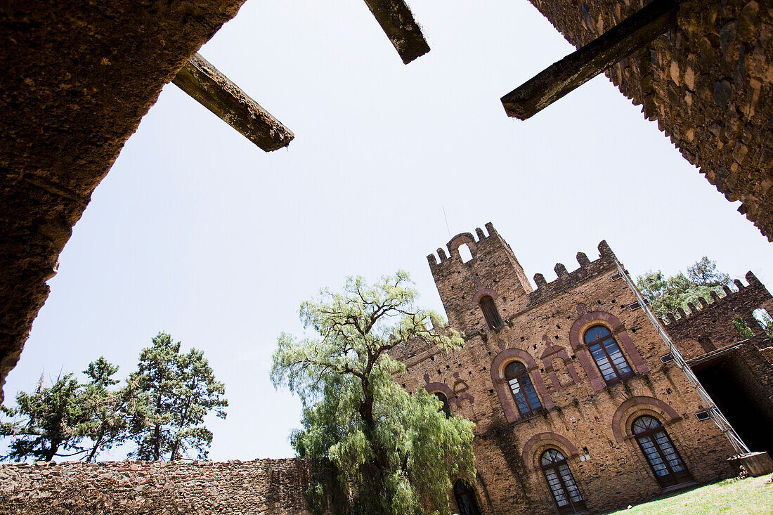 Der Palast von König Fasilides aus dem siebzehnten Jahrhundert, Gondar, Äthiopien