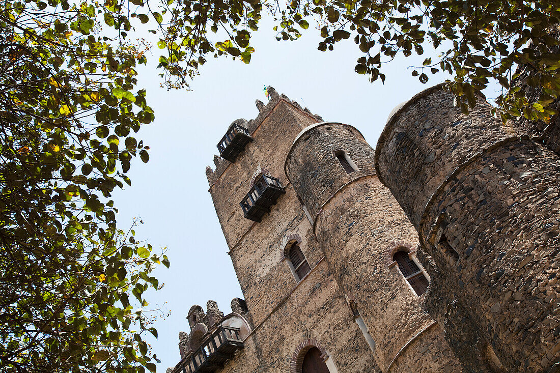 Der Palast von König Fasilides aus dem siebzehnten Jahrhundert, Gondar, Äthiopien