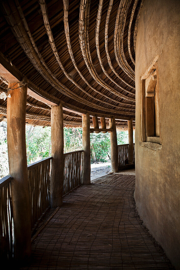 Outer Verandah Of A Typical Church In Ethiopia,Ethiopia