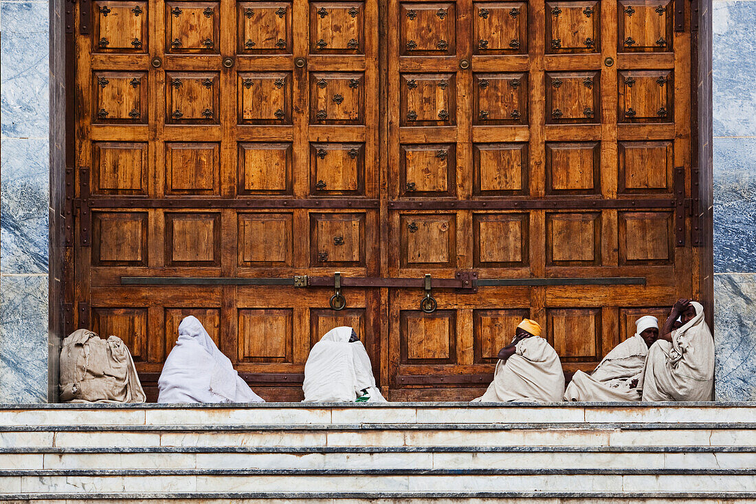 Die Kirche Unserer Lieben Frau Maria von Zion, die wichtigste Kirche in Äthiopien, Axum, Tigray, Äthiopien