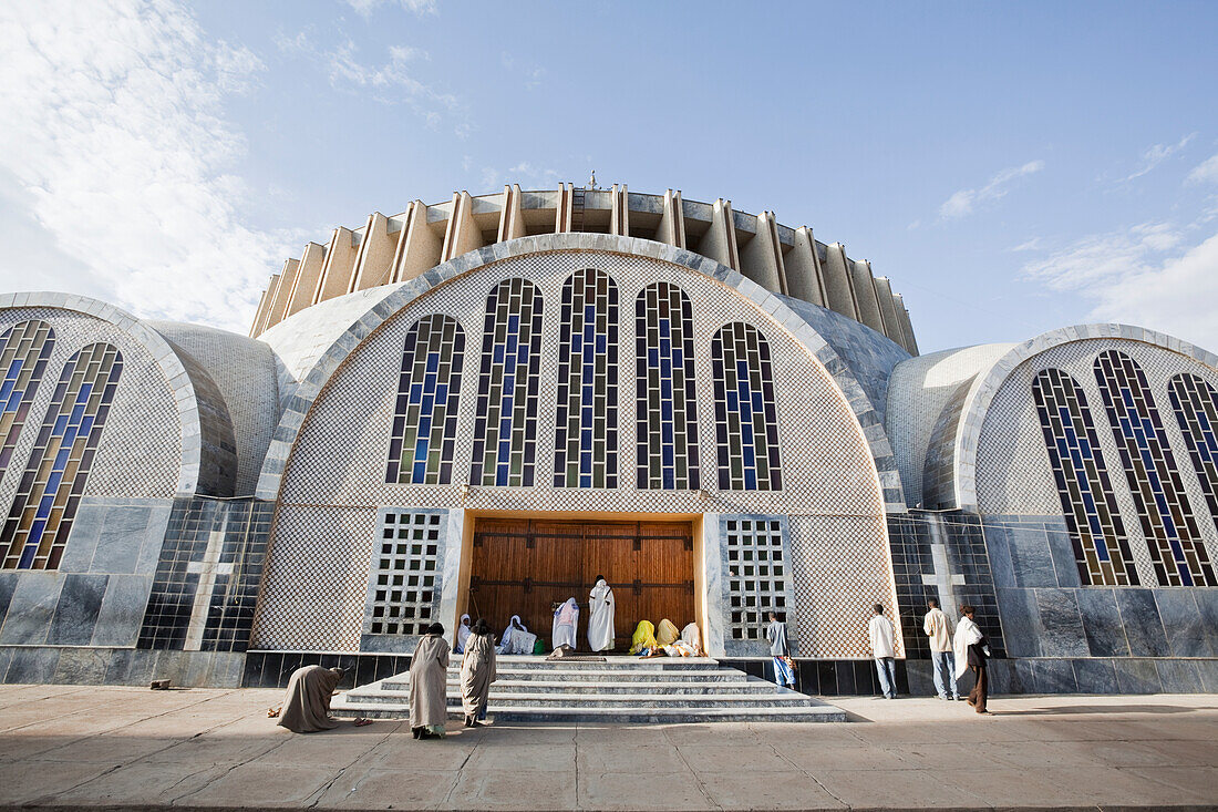 Die Kirche Unserer Lieben Frau Maria von Zion, die wichtigste Kirche in Äthiopien, Axum, Tigray, Äthiopien