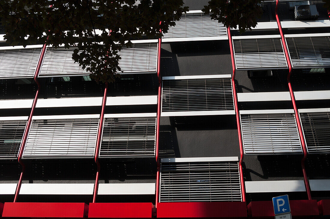 Window Blinds Covering Windows On The Side Of A Building,Cologne,Germany