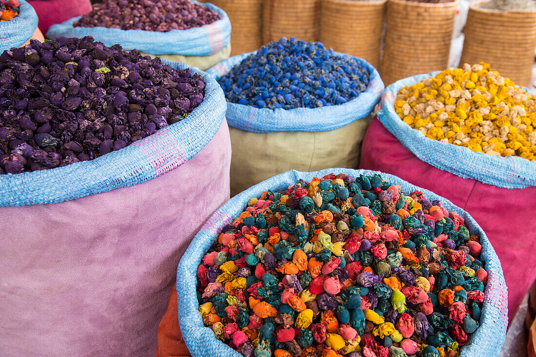 Colorful potpourri in the market in Marrakech,Morocco,Marrakech,Morocco