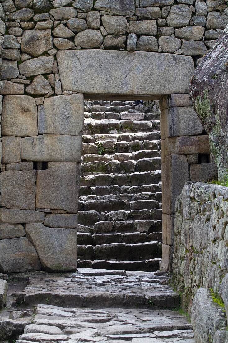 Torweg am Machu Picchu, Machu Picchu, Peru