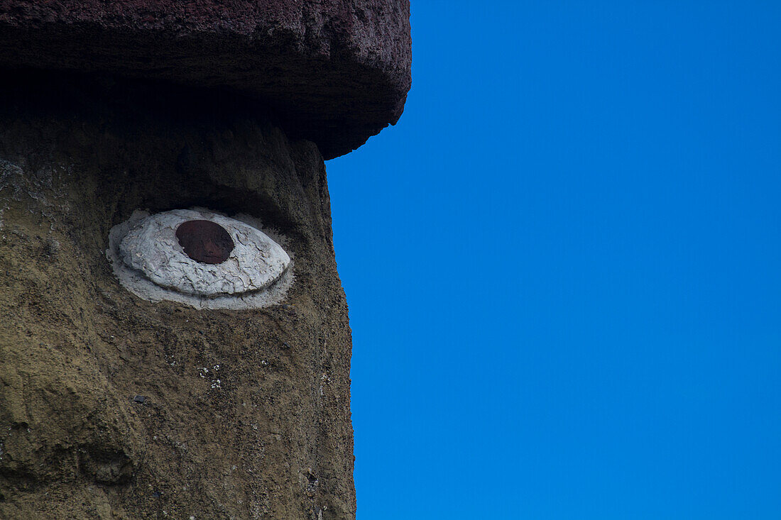 Ahu Ko Te Riku Moai at Rapa Nui National Park on Easter Island,Easter Island