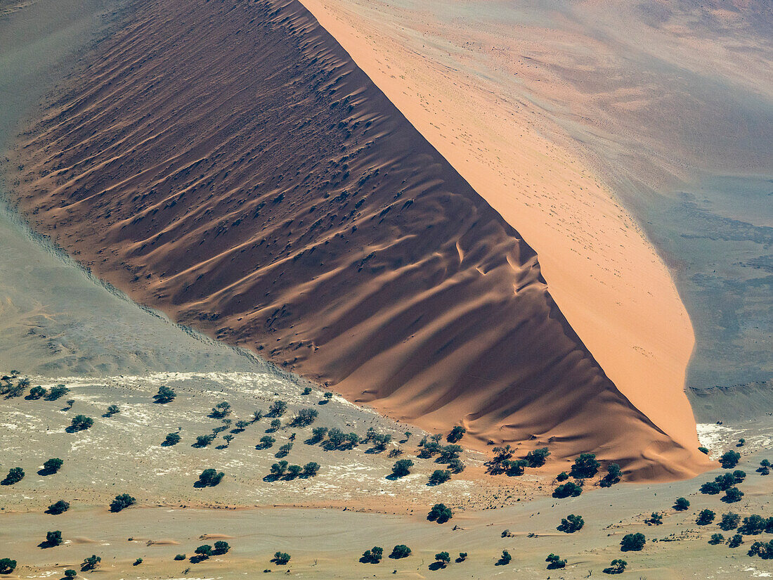 Aerial view overlooking Namib-Naukluft Park,Sossusvlei,Namibia