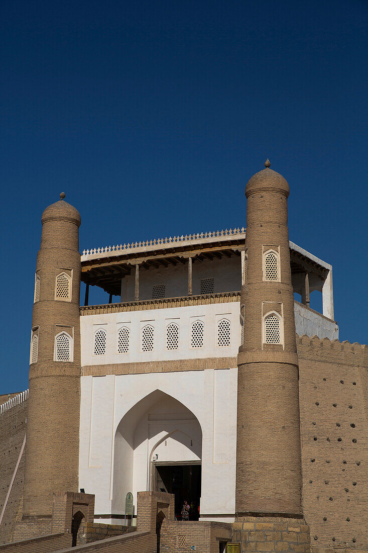 East entrance of the Ark of Bukhara in Uzbekistan,Bukhara,Uzbekistan