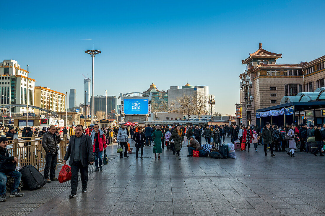 Pekinger Bahnhof, Peking, China