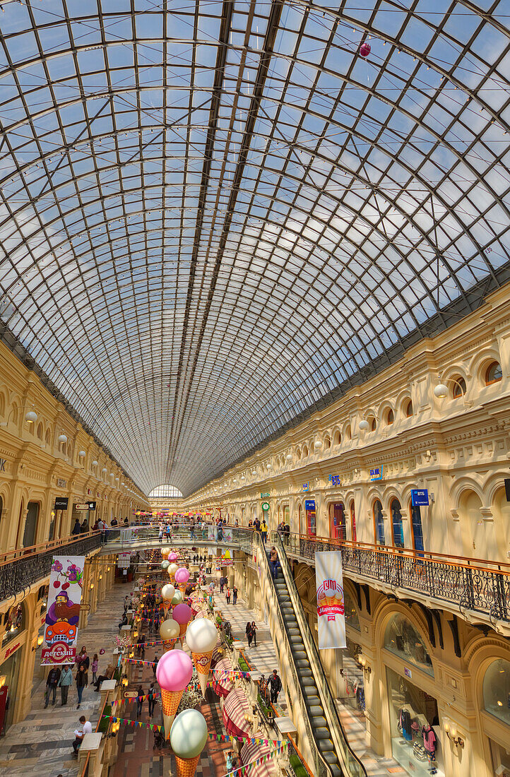 Interior of GUM Department Store,Moscow,Russia