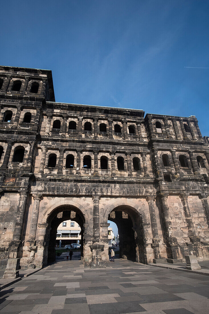 Porta Nigra viewed from the inner side,Trier,Germany