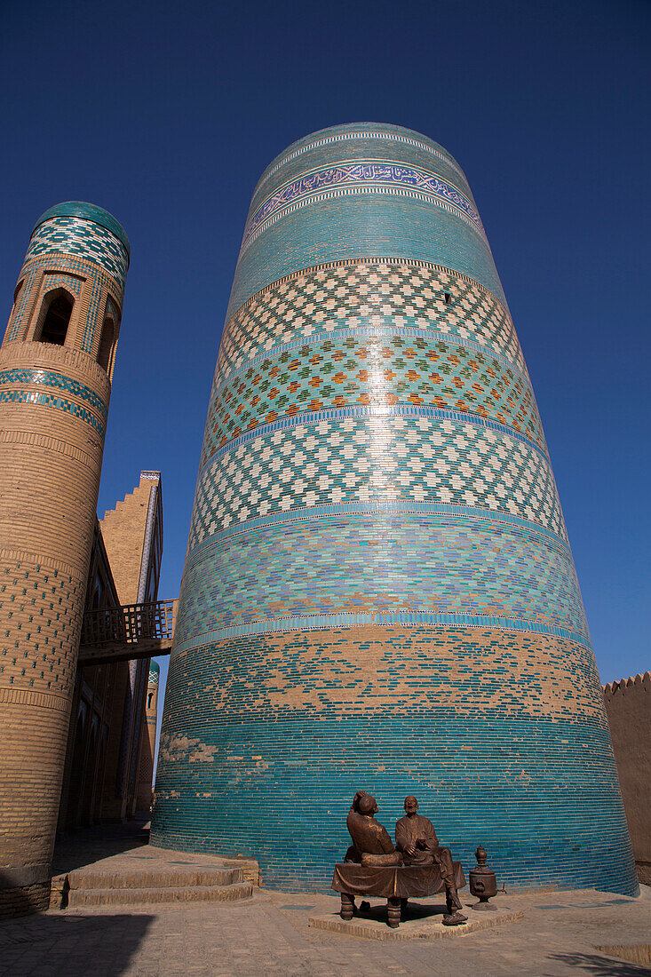 Kalta minor minaret in Itchan Qala,Khiva,Uzbekistan