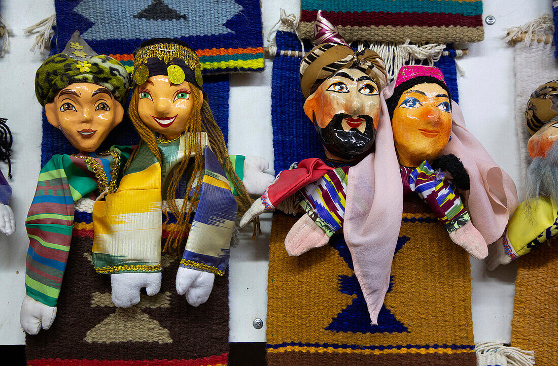 Handmade dolls for sale at Itchan Kala,Khiva,Uzbekistan