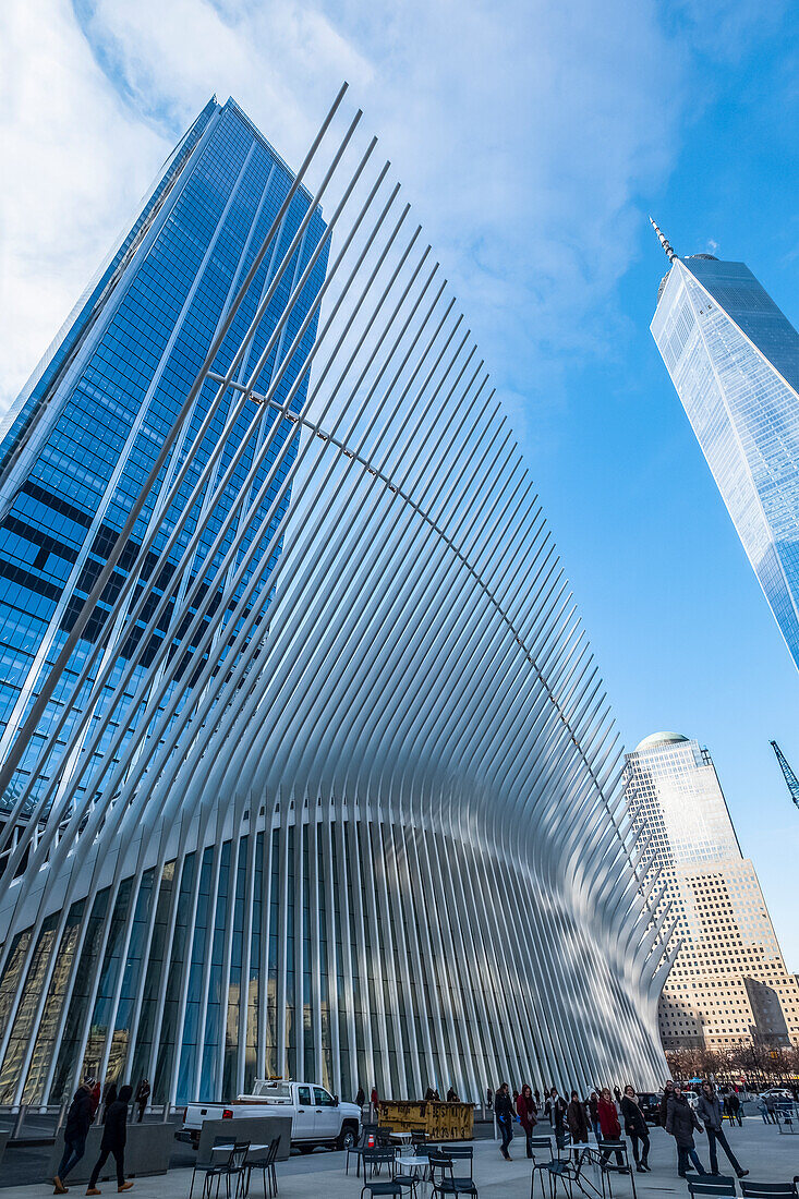 The Oculus at the World Trade Center Transportation Hub,by Santiago Calatrava,New York City,New York,United States of America