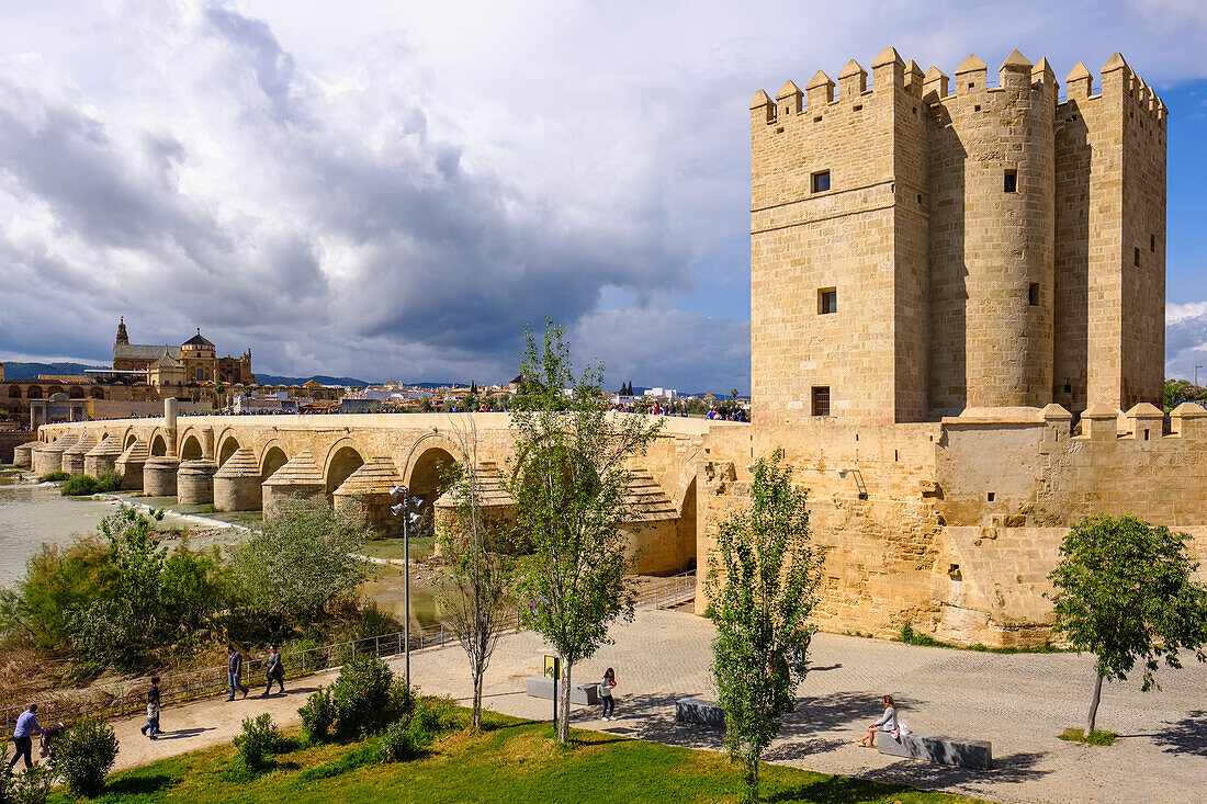 Calahorra Tower,at South end of Roman Bridge,Cordoba,Andalucia,Spain