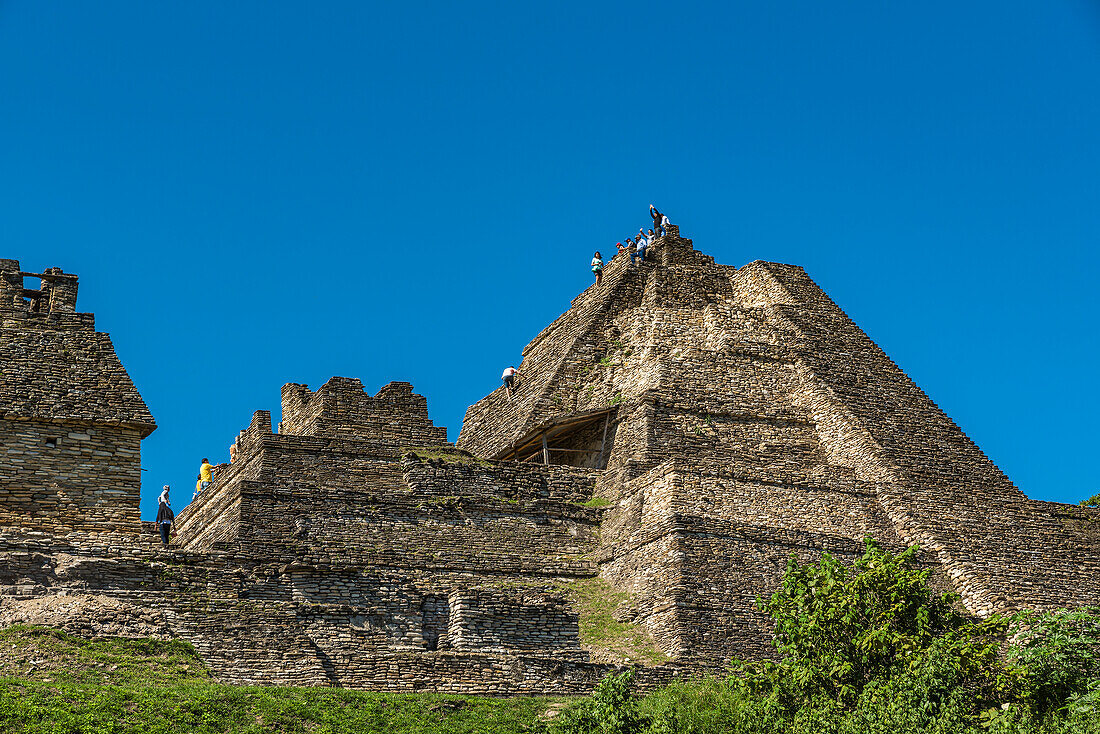 Tonina, die präkolumbianische Ausgrabungsstätte und Ruinenstadt der Maya-Zivilisation, Chiapas, Mexiko