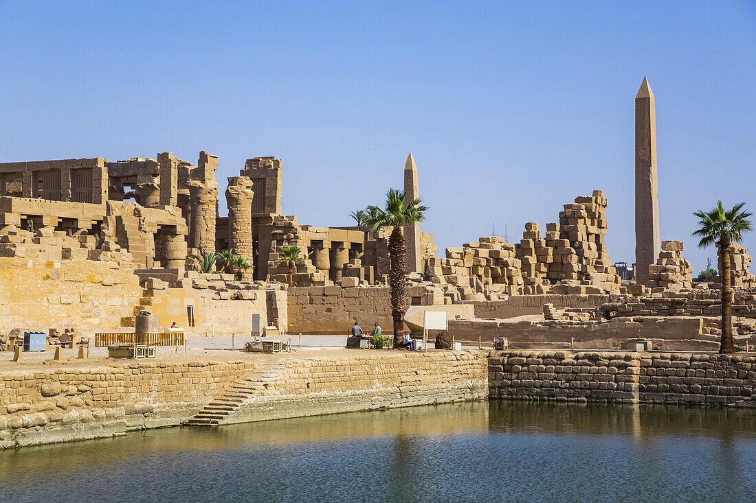 Heiliger See,Karnak-Tempelkomplex,UNESCO-Weltkulturerbe,Luxor,Ägypten