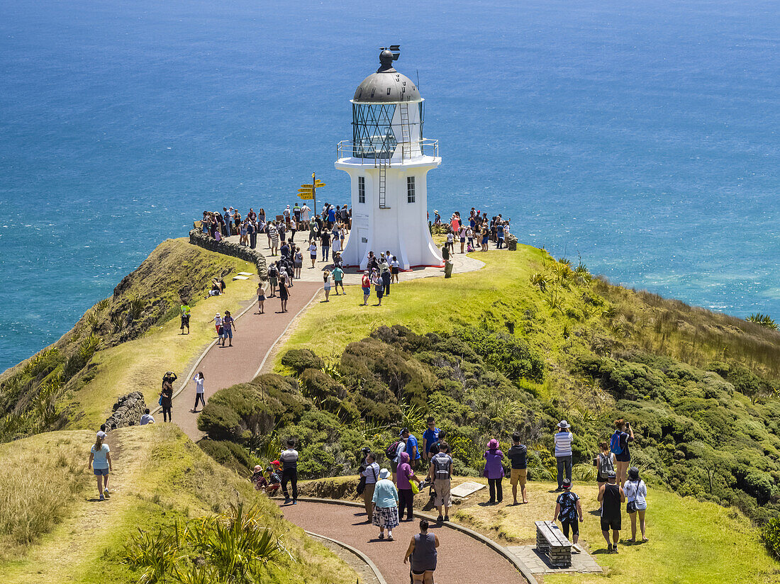 Cape Reinga Lighthouse,at the most Northwestern tip of the Aupouri Peninsula,at the Northern end of the North Island of New Zealand,New Zealand