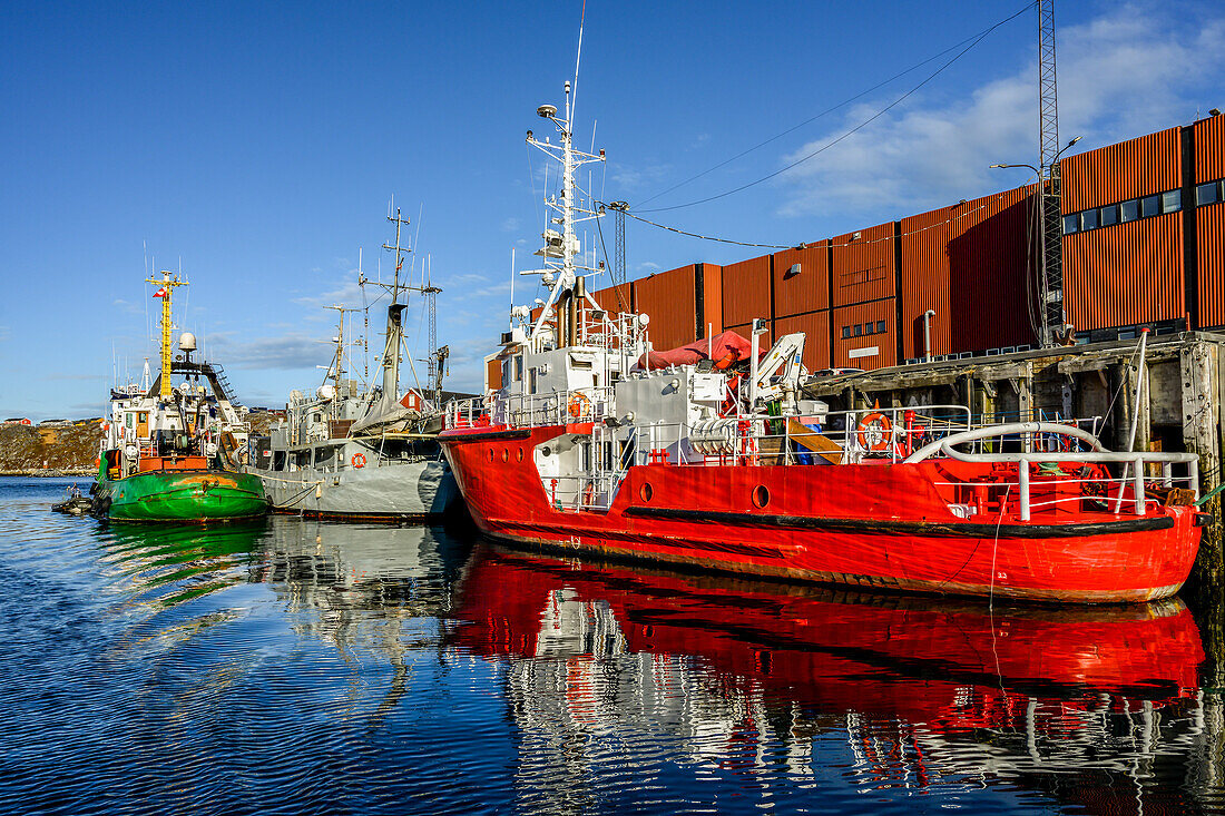 Large boats in the port of Nuuk,Nuuk,Sermersooq,Greenland