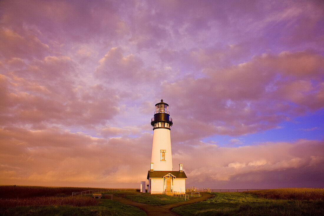 Yaquina Head Light at sunrise,Oregon,United States of America