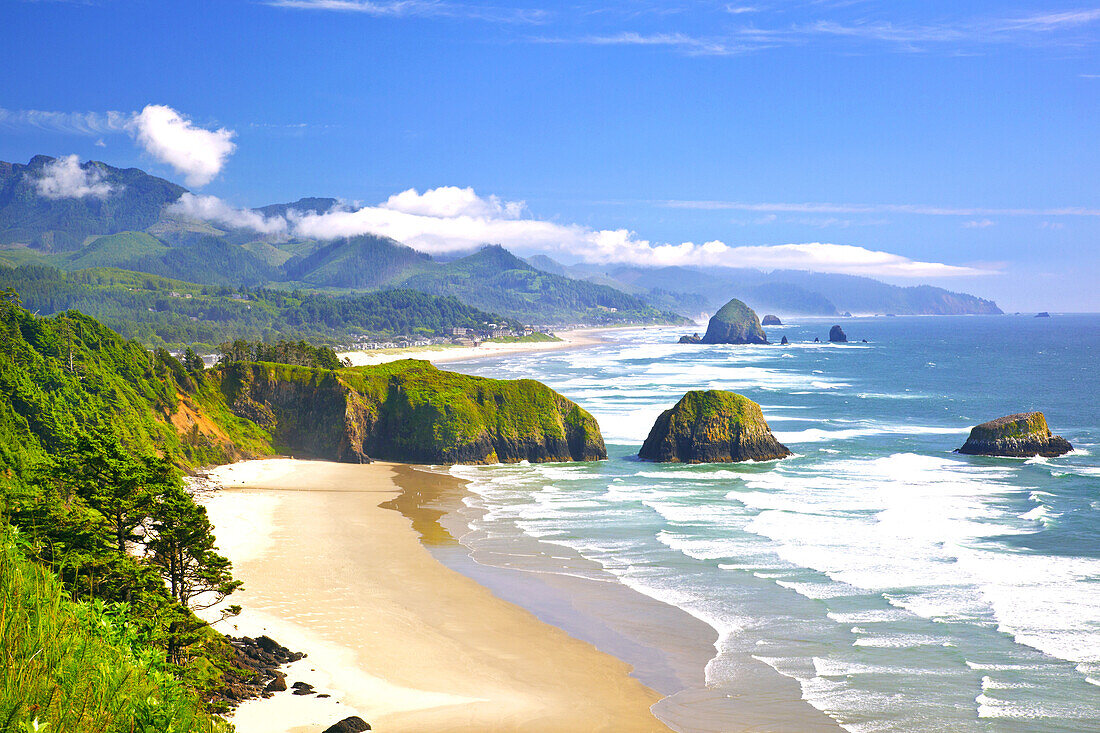 Beach along the Oregon coast in Ecola State Park,Oregon,United States of America
