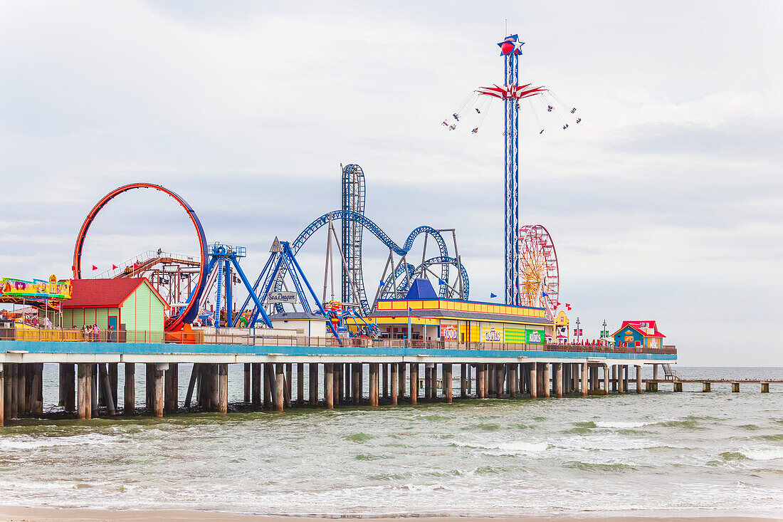 Galvaston Island Historic Pleasure Pier,Galvaston,Texas,Vereinigte Staaten von Amerika