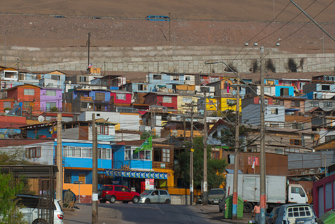 Coloured houses of old Iquique,Chile,Iquique,Chile