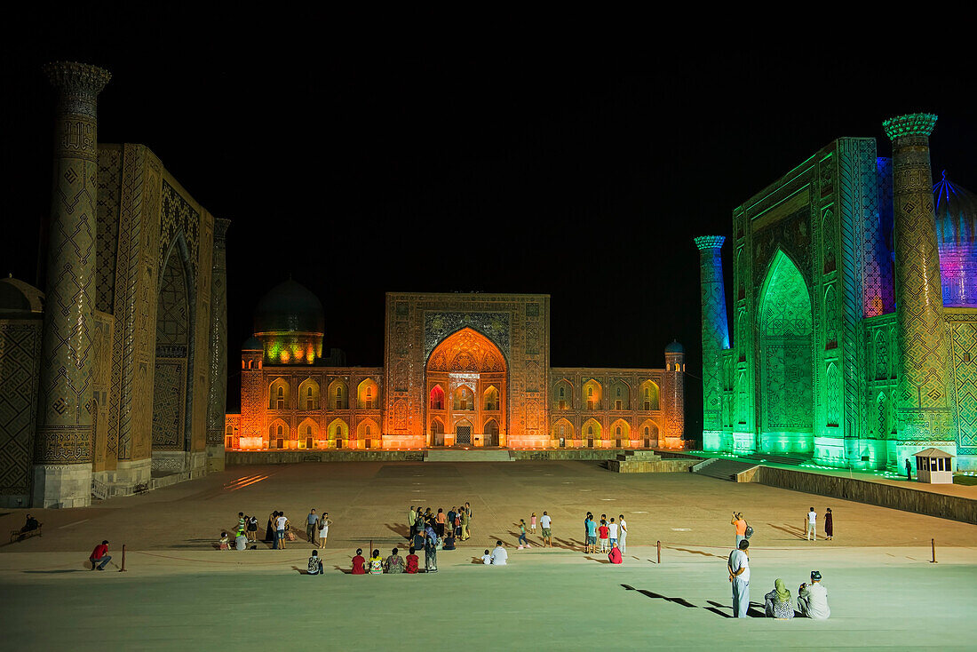 The Registan in Uzbekistan.,Uzbekistan.